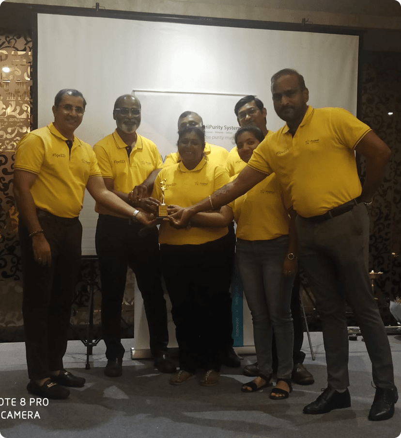 Factory workers discussing